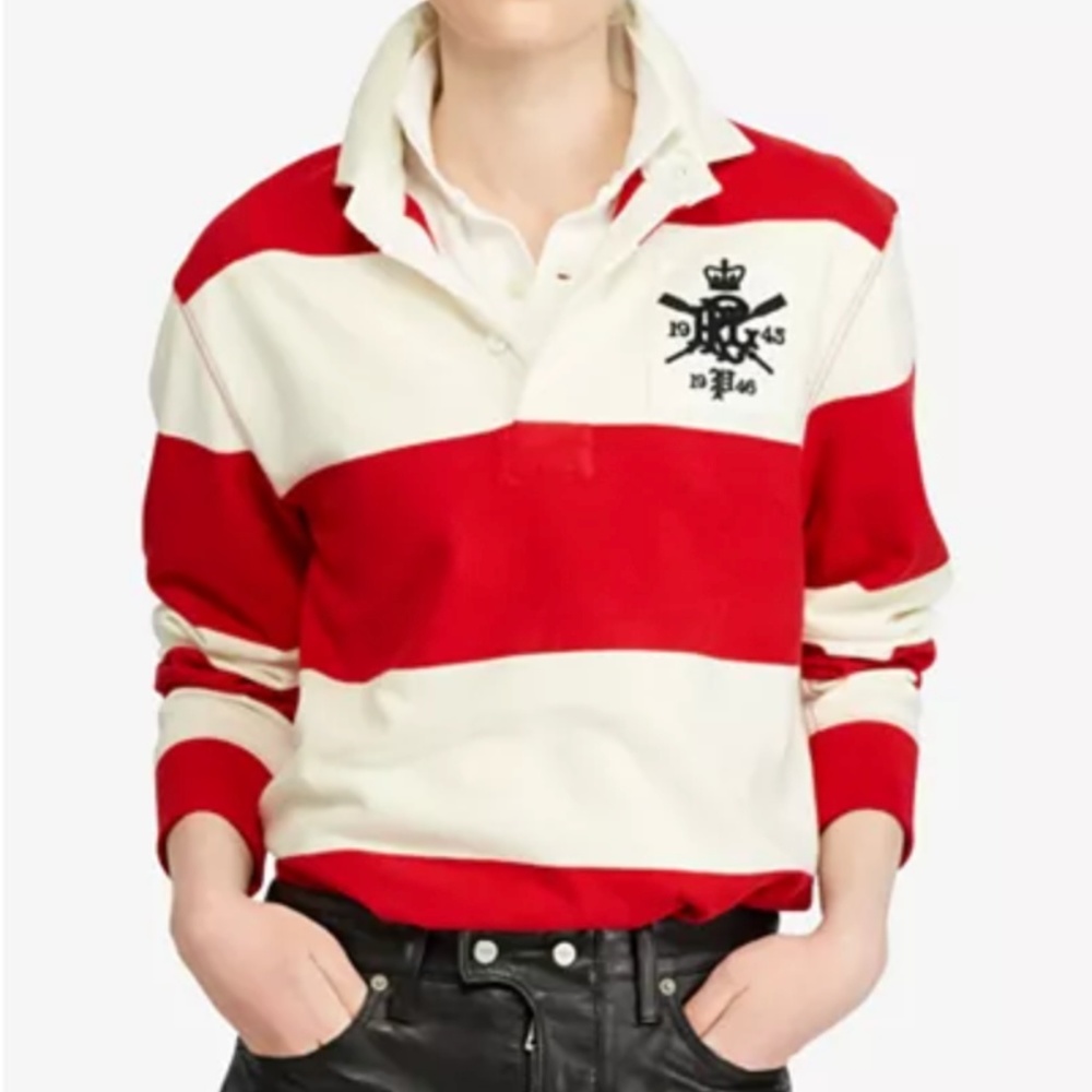 Polo Ralph Lauren Monogram Cotton Rugby Shirt